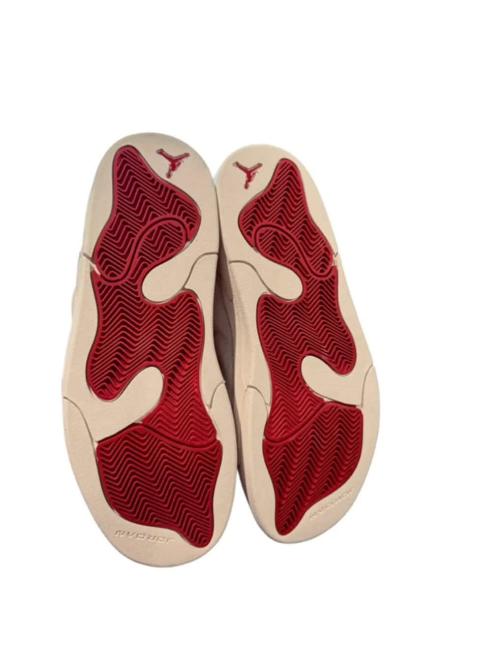 Men's Jordan Session Beige Red Sneakers 9.5